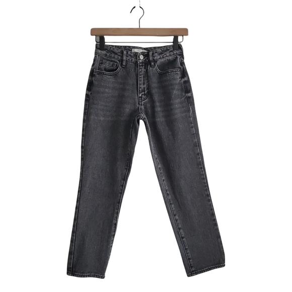 PacSun Denim - PacSun Washed Black High Rise Mom Jean Tapered Denim